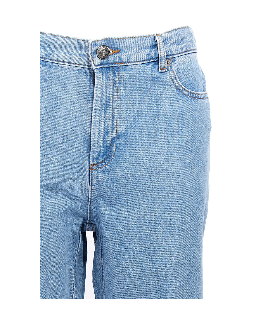 Apc High-rise Wide-leg Jeans In Blue