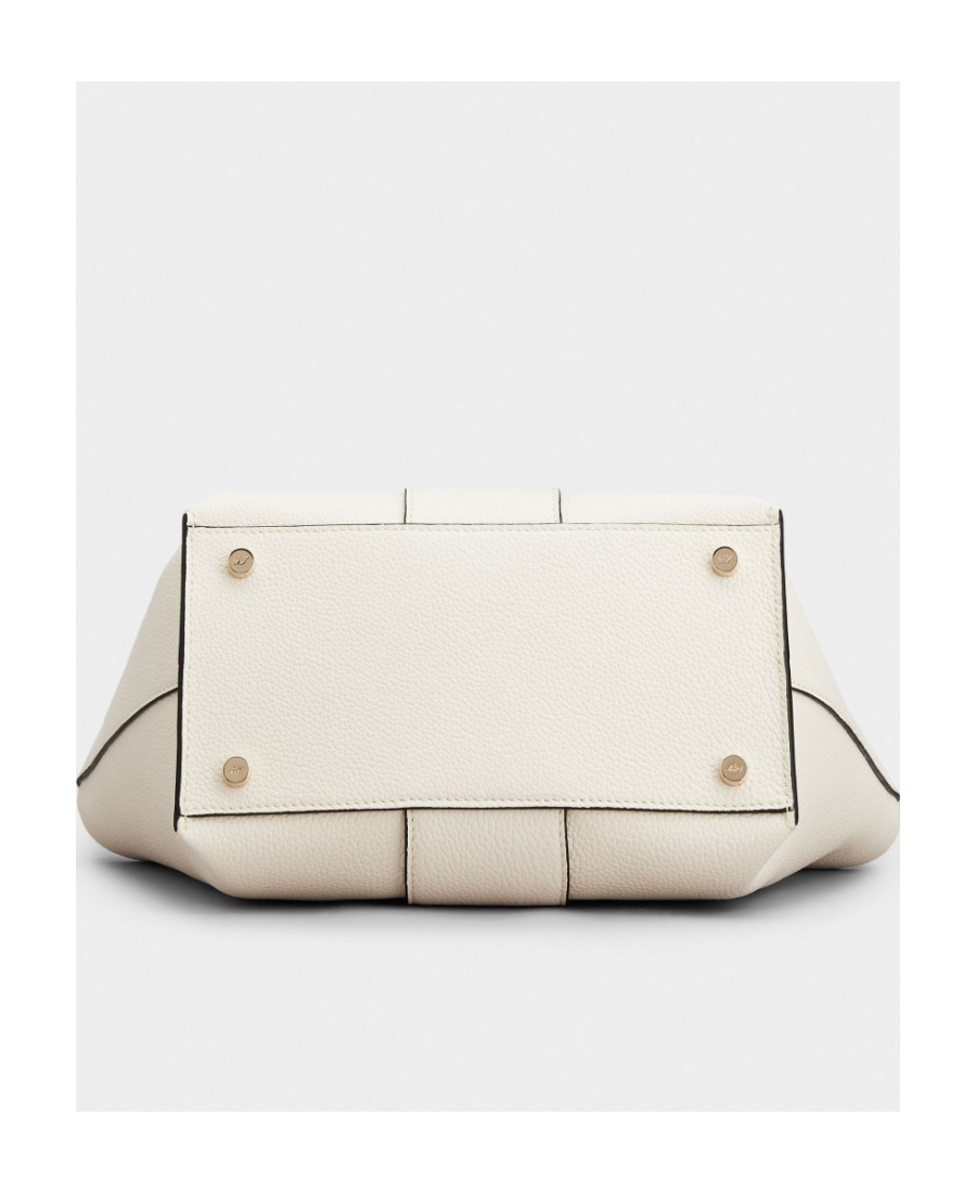 Roger Vivier Metal Clasp Shoulder Bag In White