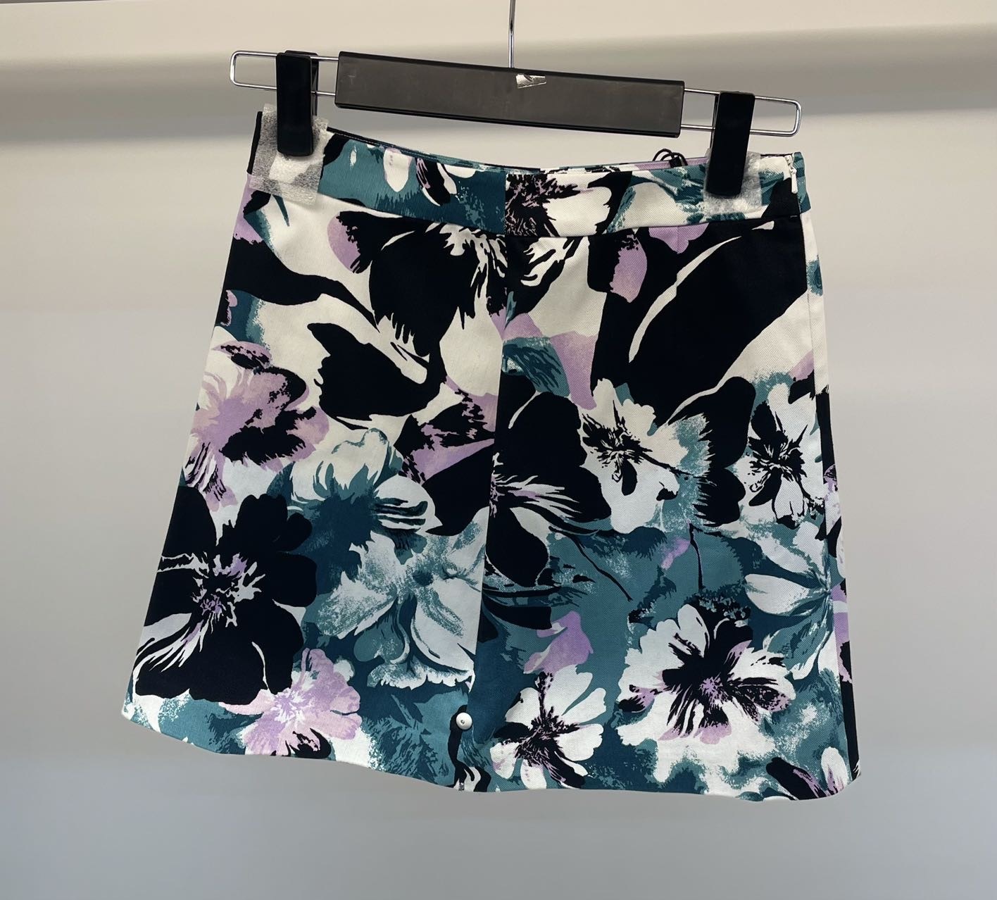 Max Mara Pattern Skirt In Black