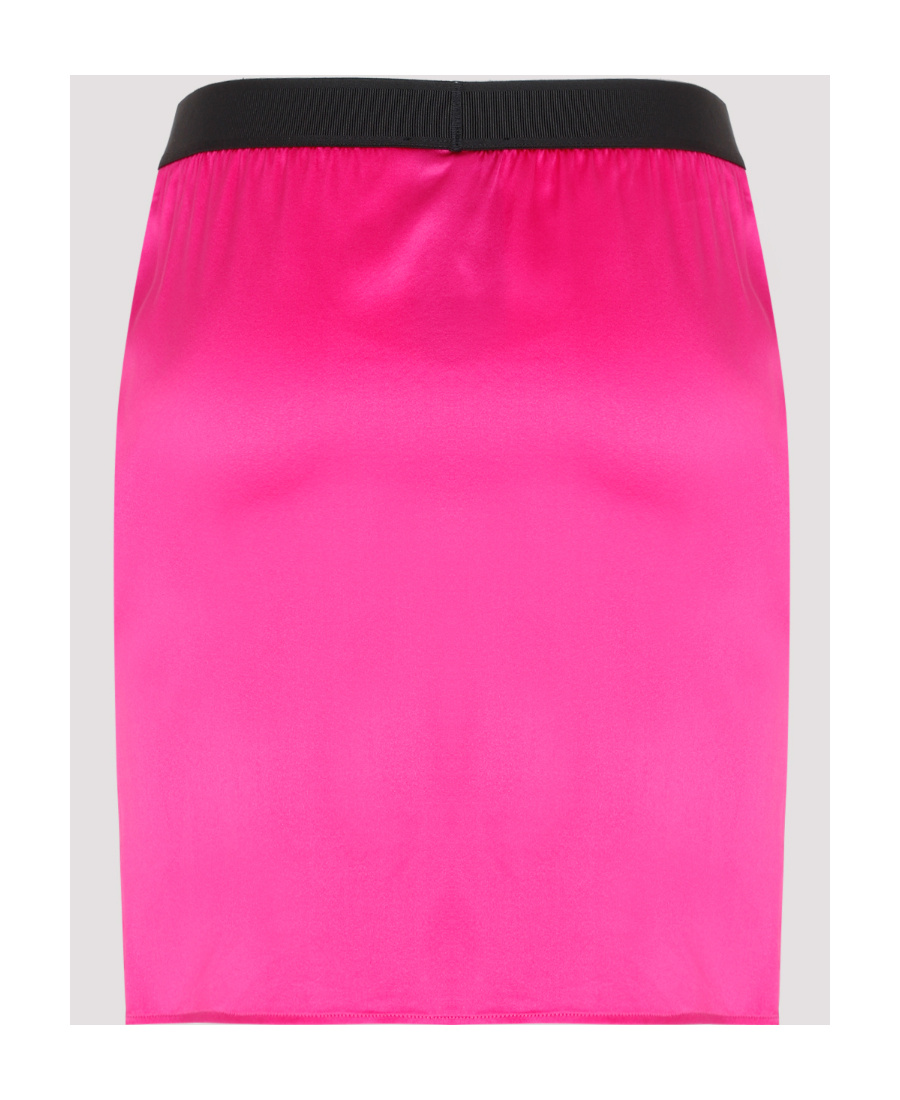 TOM FORD LOGO-WAISTBAND MINI PENCIL SKIRT
