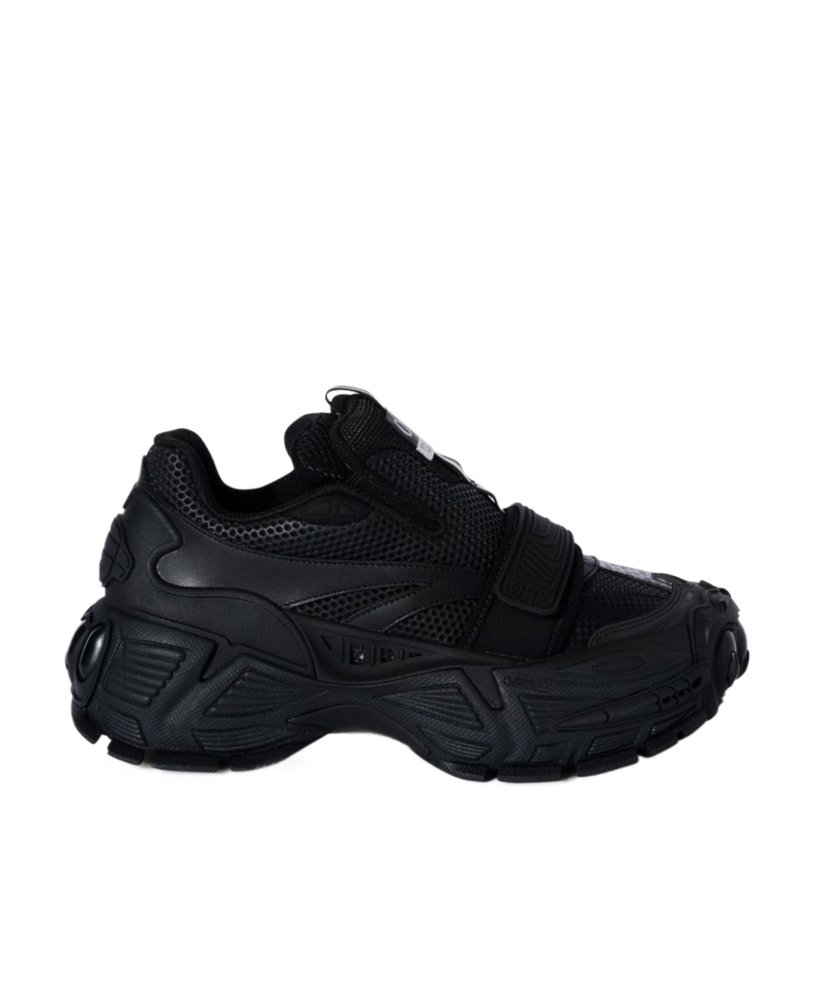 Shop Off-white Panelled Chunky Sneakers In Black
