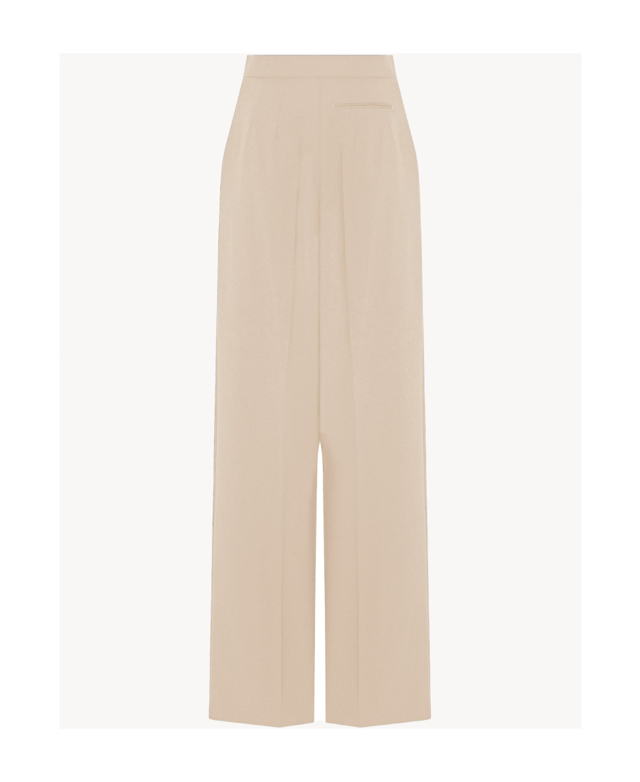 The Row Gordon Virgin Wool Trousers In Nude