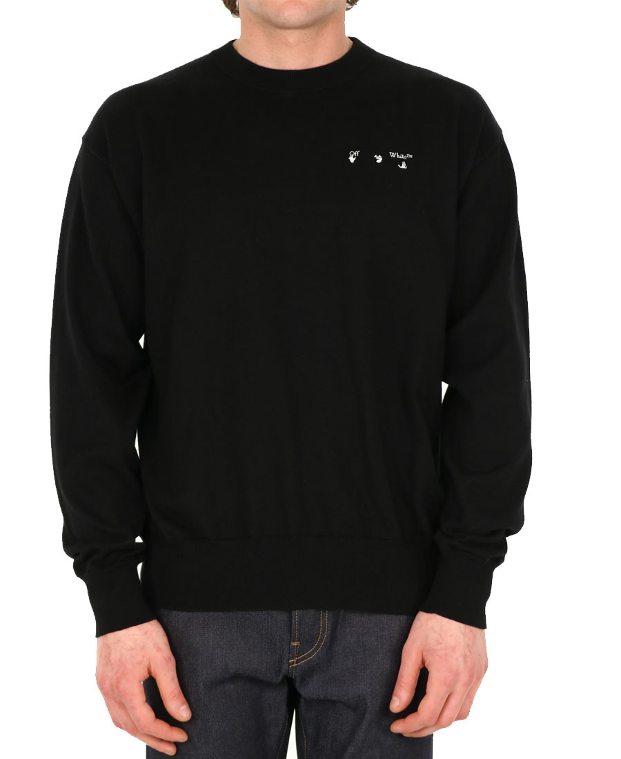 Off-white Caravaggio Graphic Sweatshirt In Black