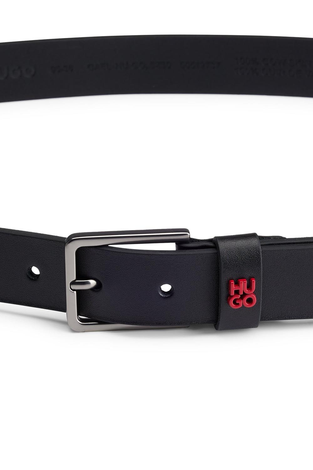 Hugo Boss Logo Belt In Black