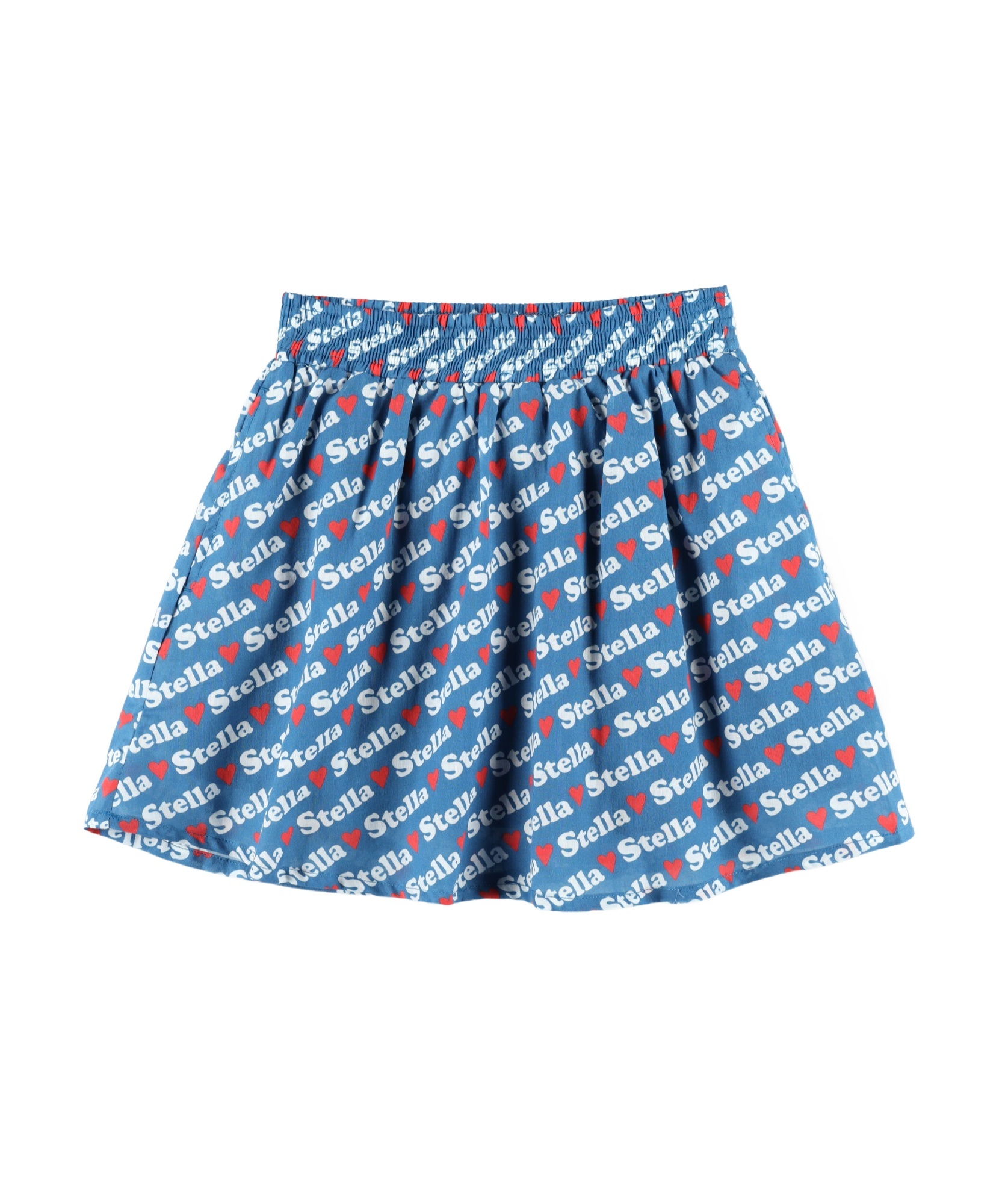 Stella Mccartney Kids All-over Printed Skirt In Blue