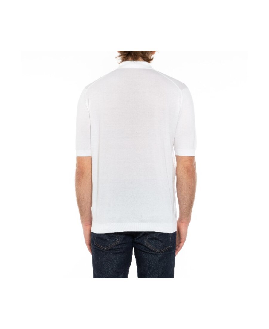 John Smedley Adrian Polo Shirt In White