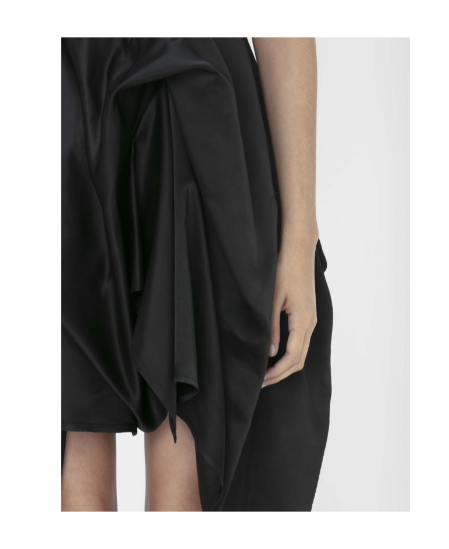 Jw Anderson Peplum Mini Dress In Black