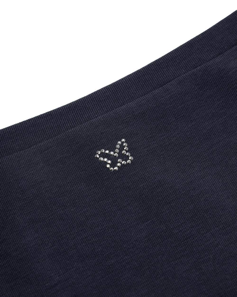 Weekend Max Mara T-shirt With Round Neck And Long Sleeves In Blue