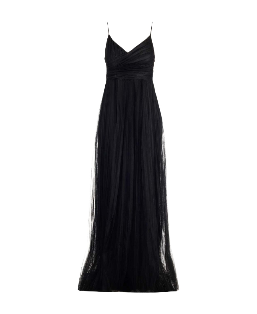 FABIANA FILIPPI FABIANA FILIPPI PLEATED SLEEVELESS LONG DRESS