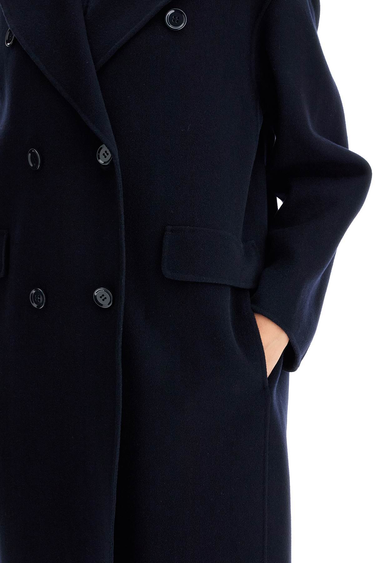 Max Mara Double-breasted Coat In Black