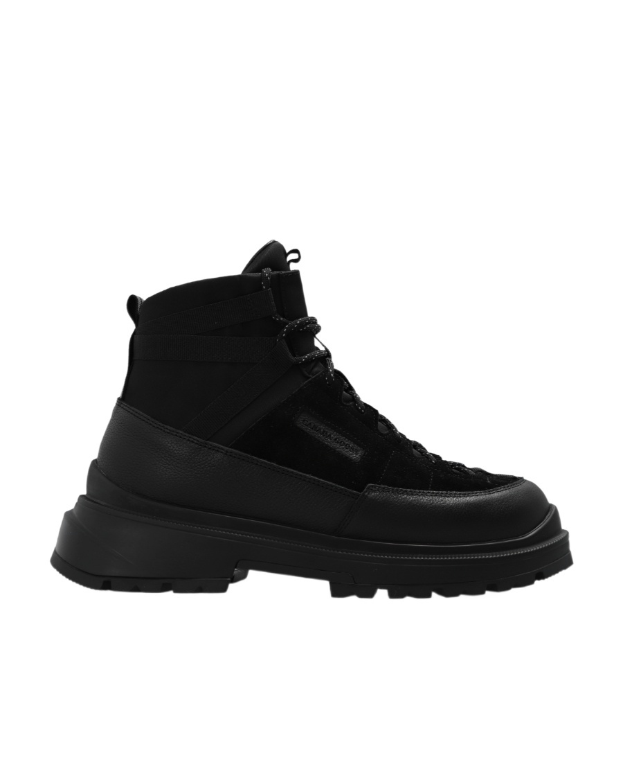 Canada Goose Lace-up Boots In Black