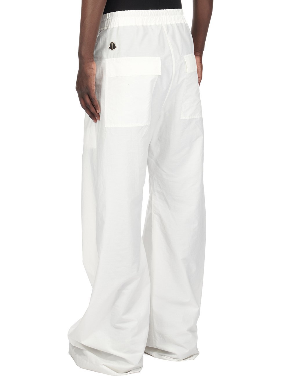 Moncler X Rick Owens Drawstring Casual Pants In White
