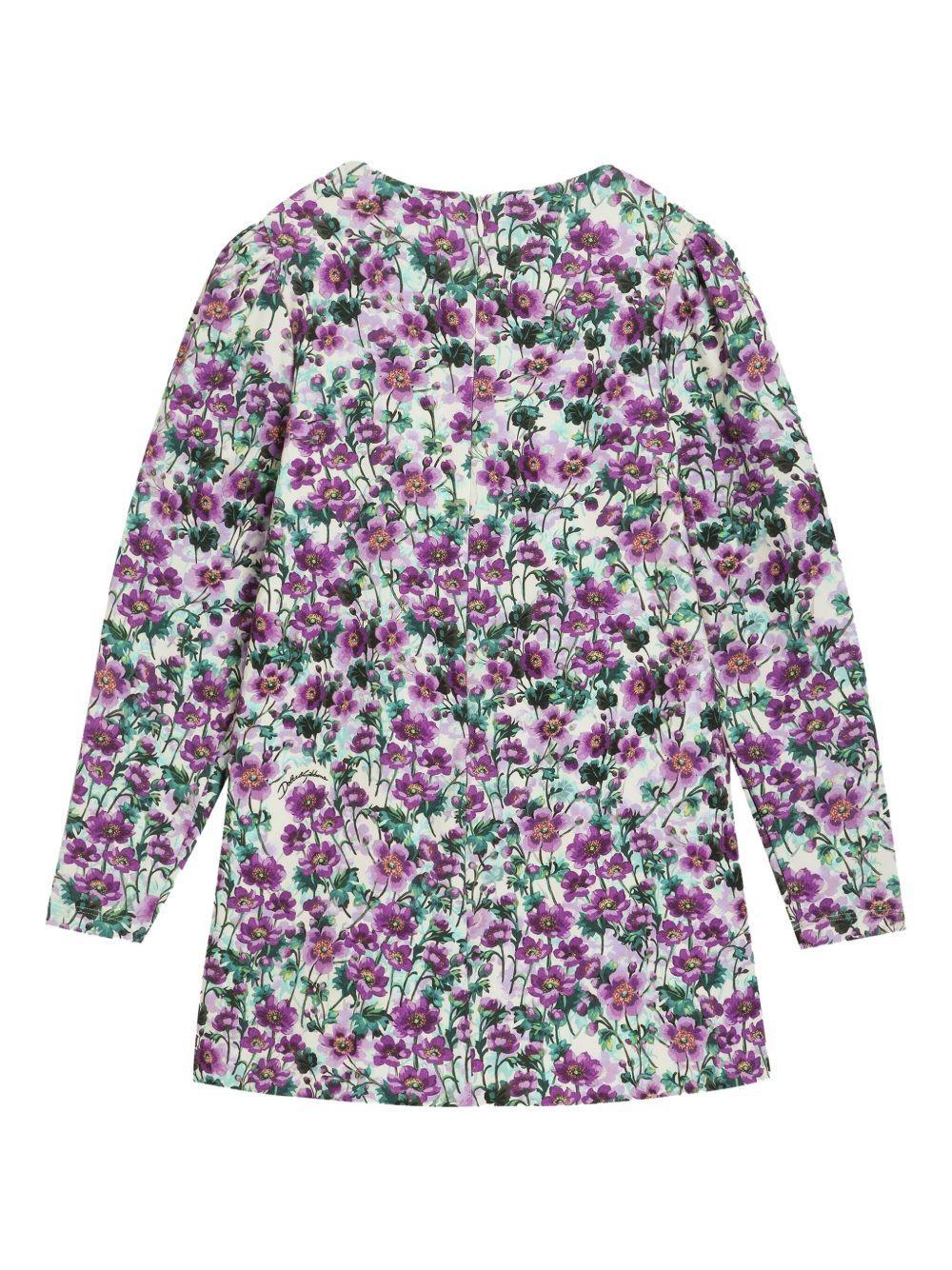 Dolce & Gabbana Floral-print Dress In Multi