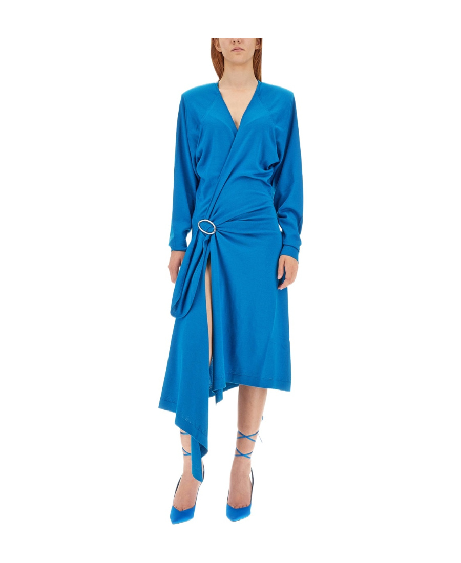 Attico Women's Atwell Midi Dress In Blue