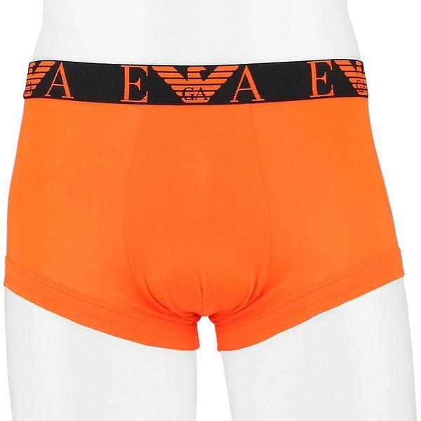Emporio Armani Three-piece Set Of Logo Boxer Underwear In Orange