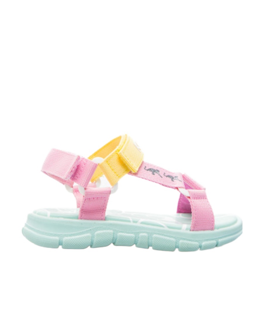 Kenzo Embossed-logo Flat Sandals In Multicolor