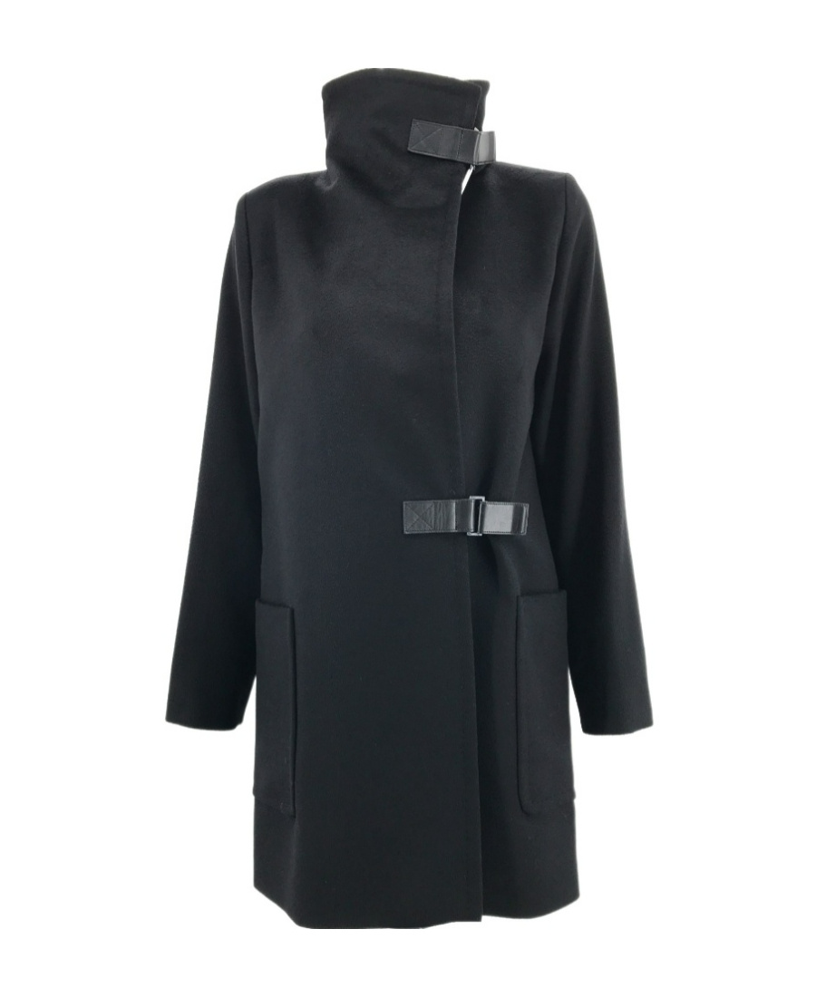 Max Mara Long-sleeved Coat In Black