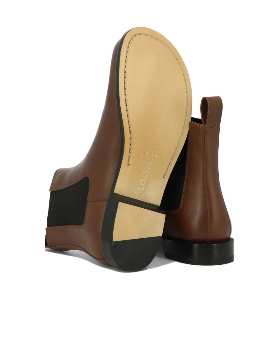 Loewe Campo Chelsea Boots In Brown
