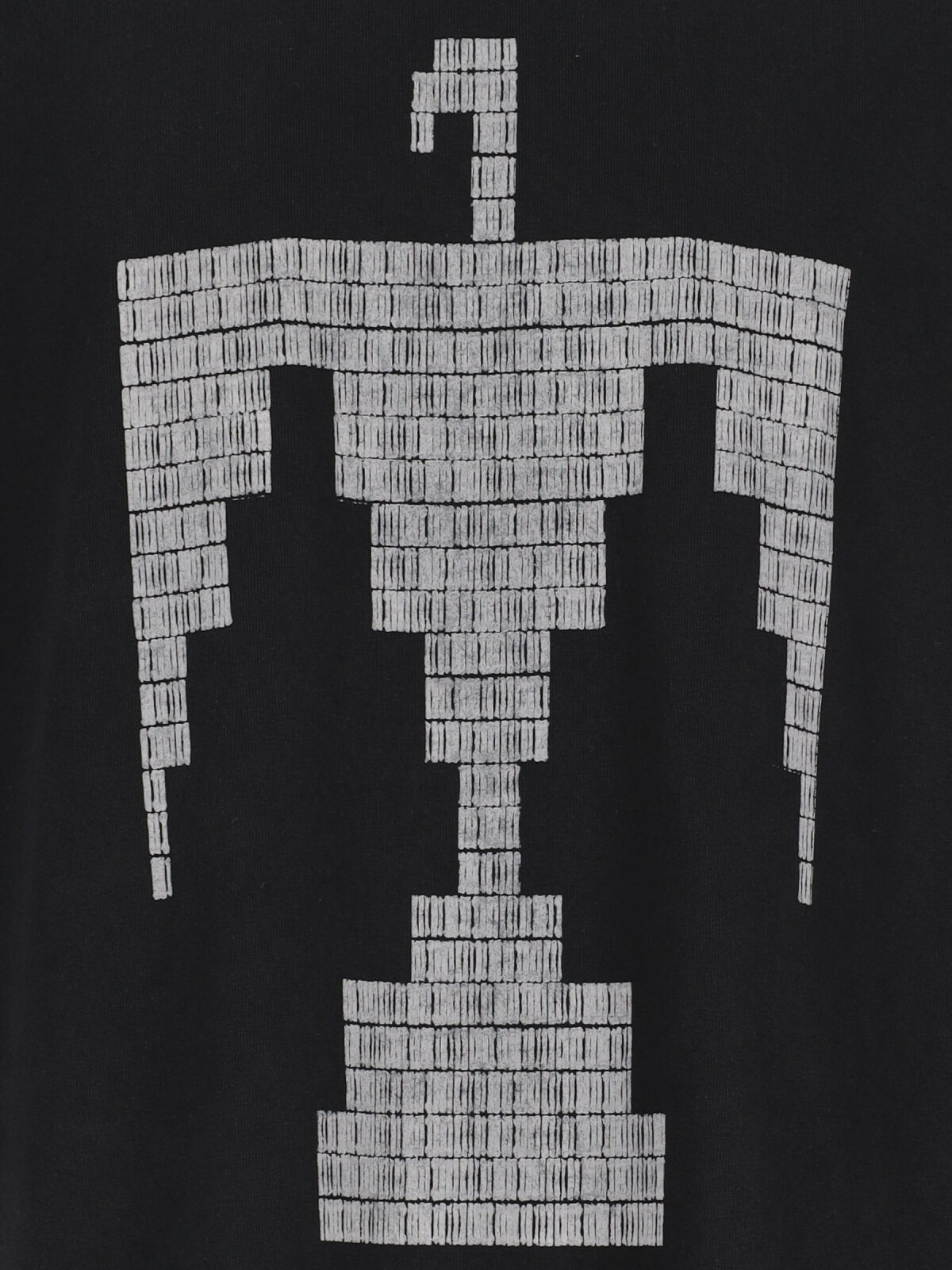 Fear Of God Patterned Crew Neck T-shirt In Black