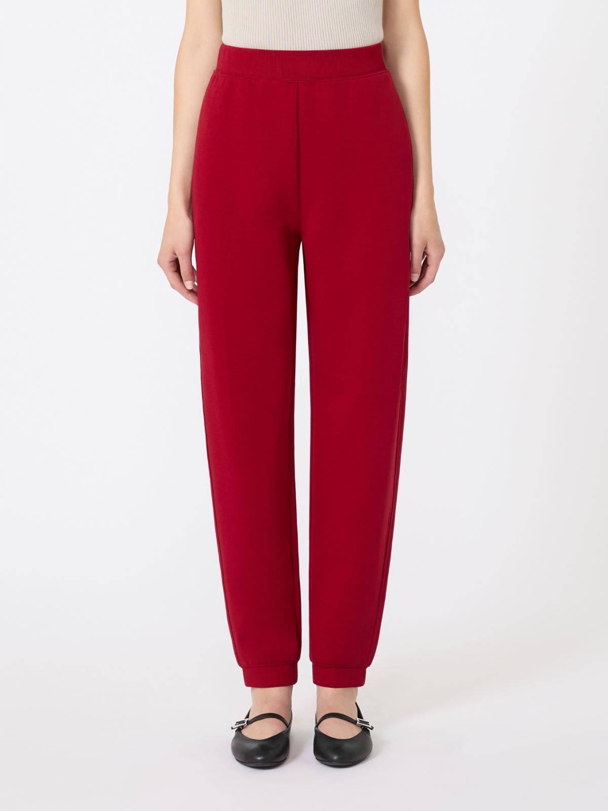 Max Mara Jersey Joggers In Red