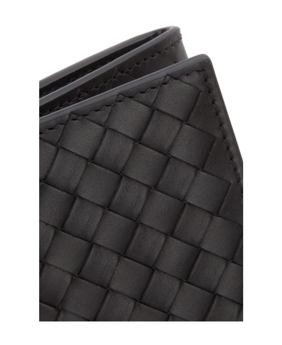 Bottega Veneta Nero Intrecciato Continental Wallet In Black