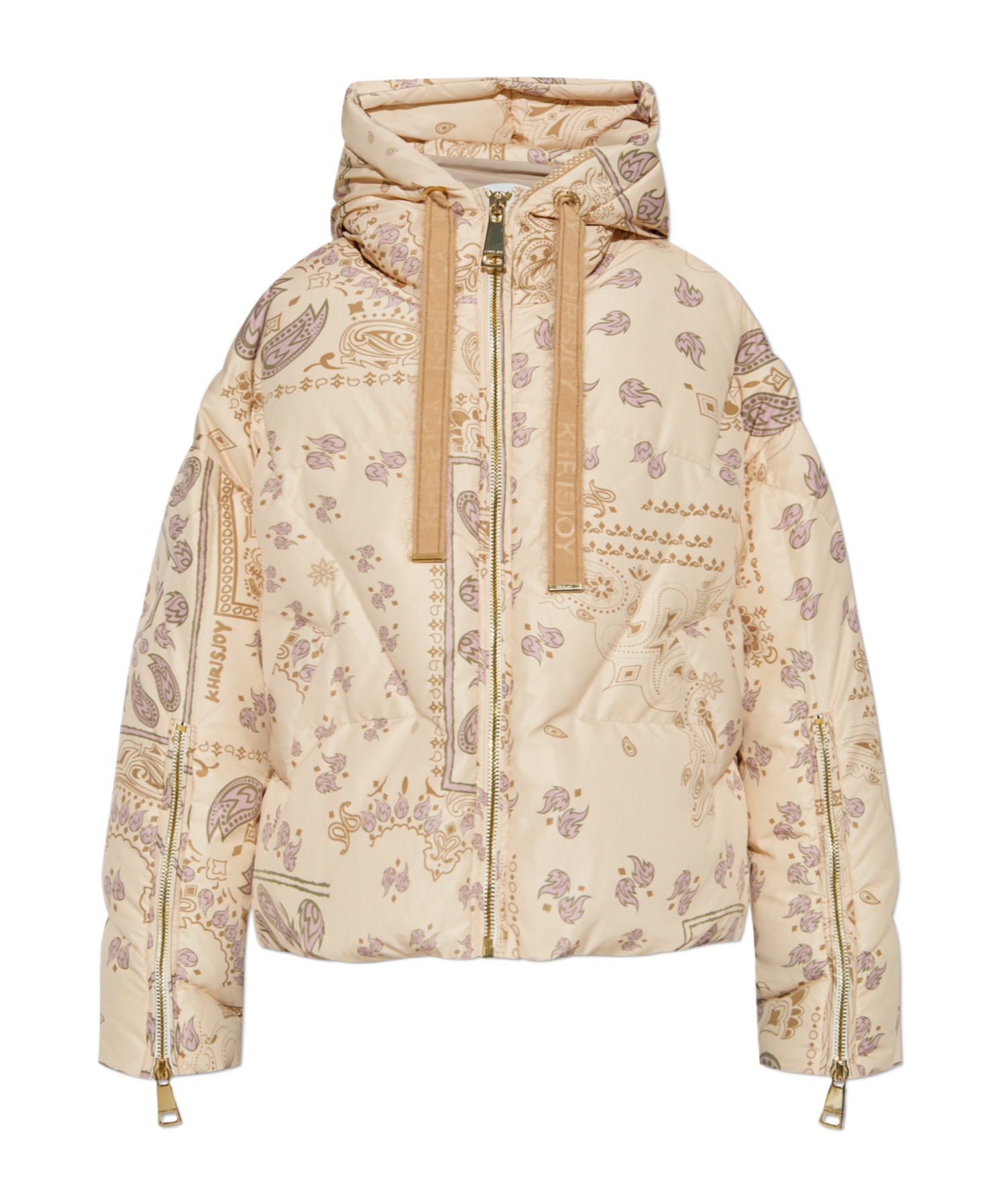 Khrisjoy Long-sleeved Down Jacket In Nude