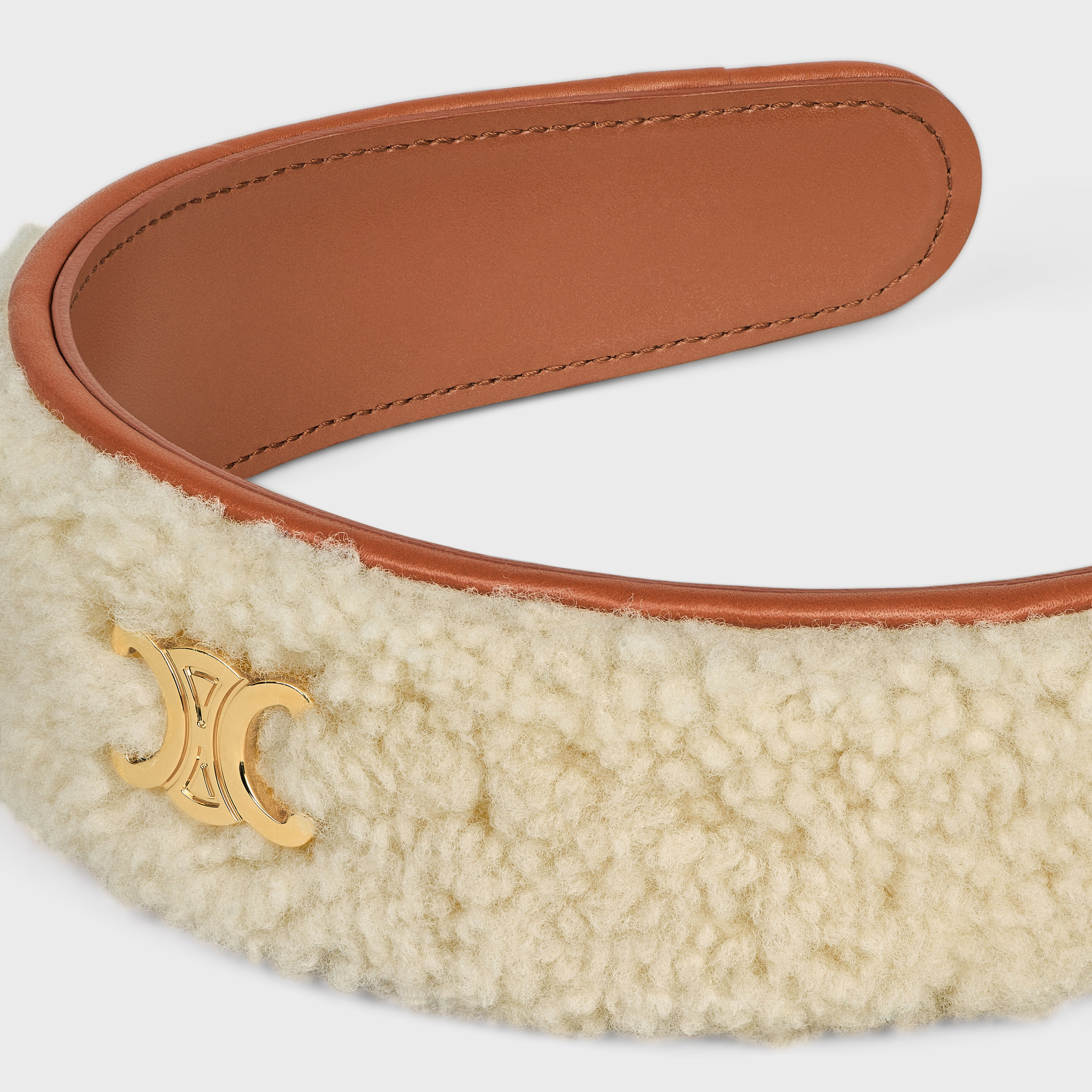 Celine Trimphe Headband In Yellow