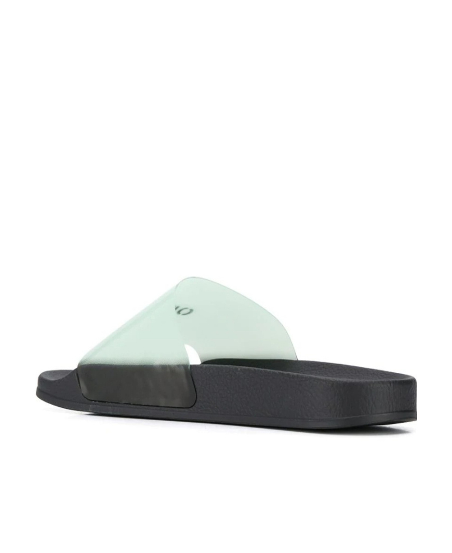 Off-white Logo Printed Slip-on Slides In Black