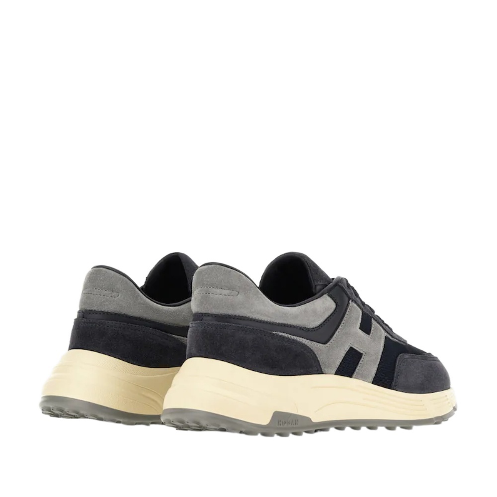 Hogan Hyperlight Leather Sneakers In Gray