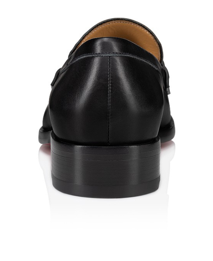 Christian Louboutin Round Toe Loafers Featuring Buckle Detail In Black
