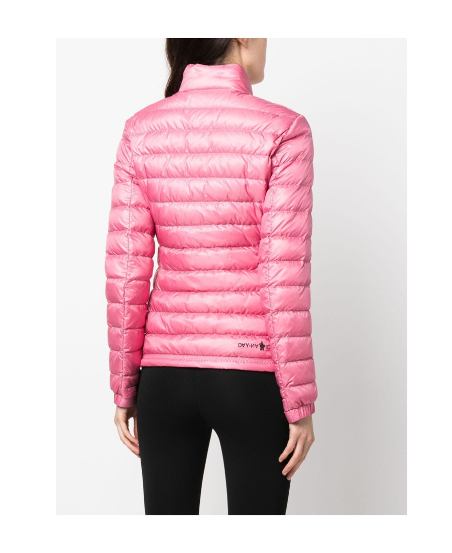 Moncler Logo-patch Padded-design Jacket In Red