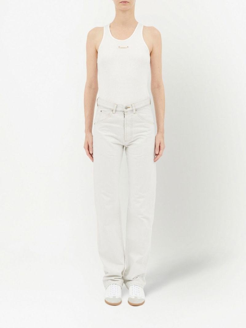 Maison Margiela Woman Pants Off White Size 28 Cotton In White