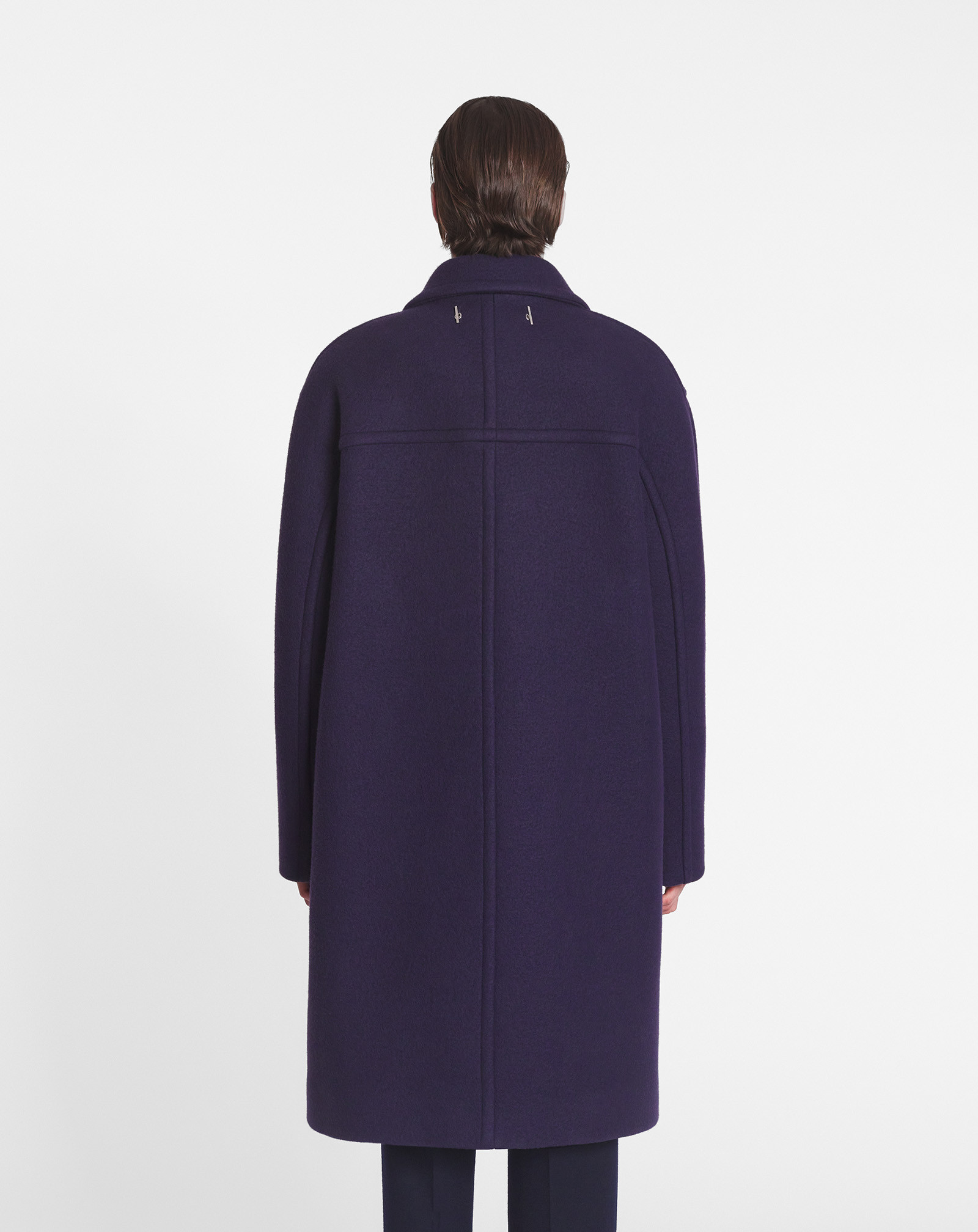 Lanvin Manteau Oversize Double Boutonnage Pour Homme In Black