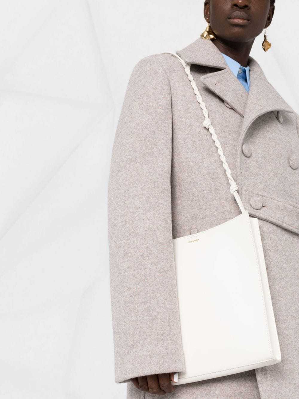 Jil Sander Tangle Shoulder Bag In White