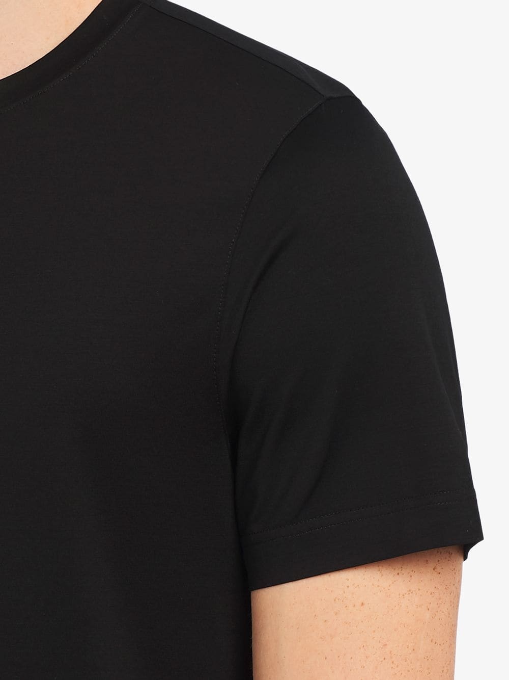 Prada Short Sleeved Crewneck T-shirt In Black