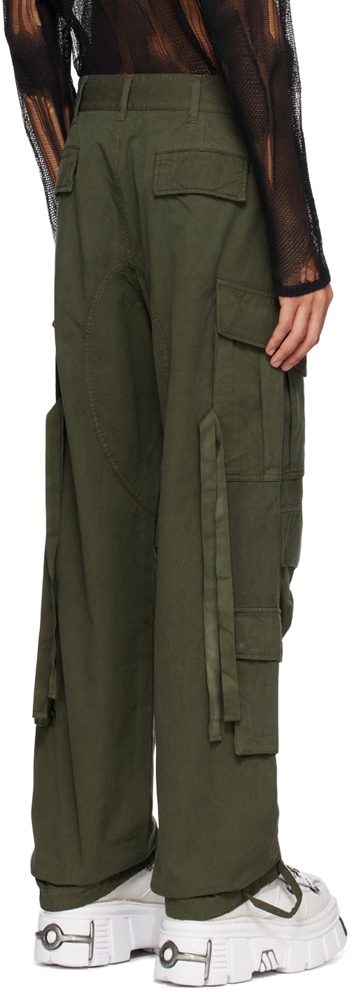 Darkpark Saint Cotton Cargo Pants In Green
