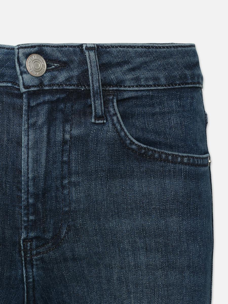 Frame Belt Ring Denim Trousers In Blue