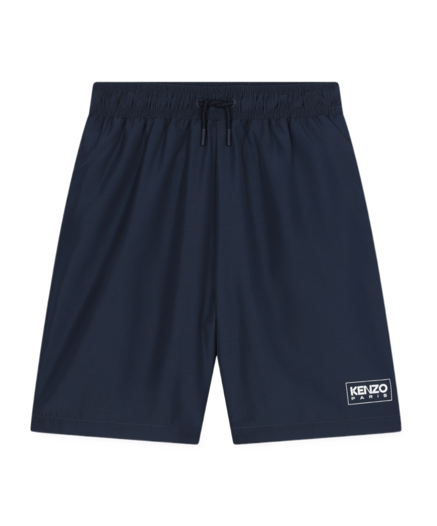 Kenzo Logo-print Track Shorts In Black