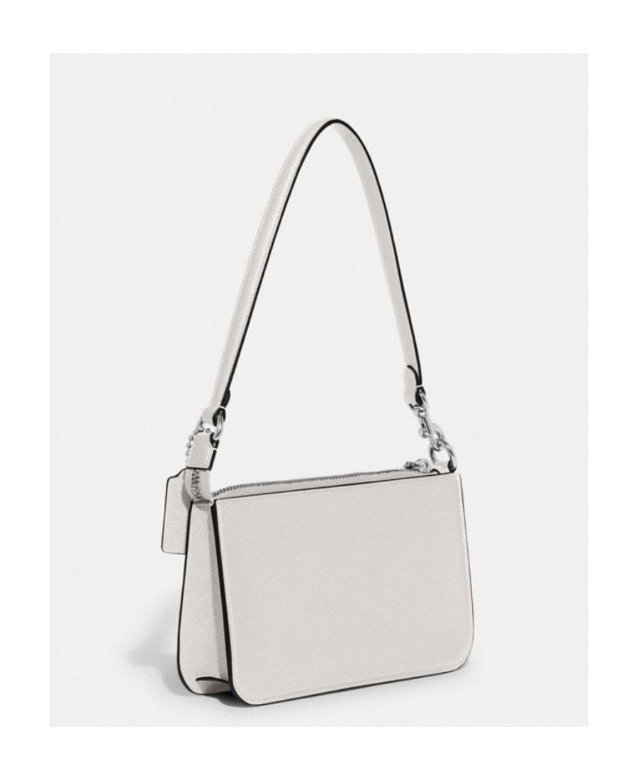 Coach Pouch Grained-leather Shoulder Bag In White