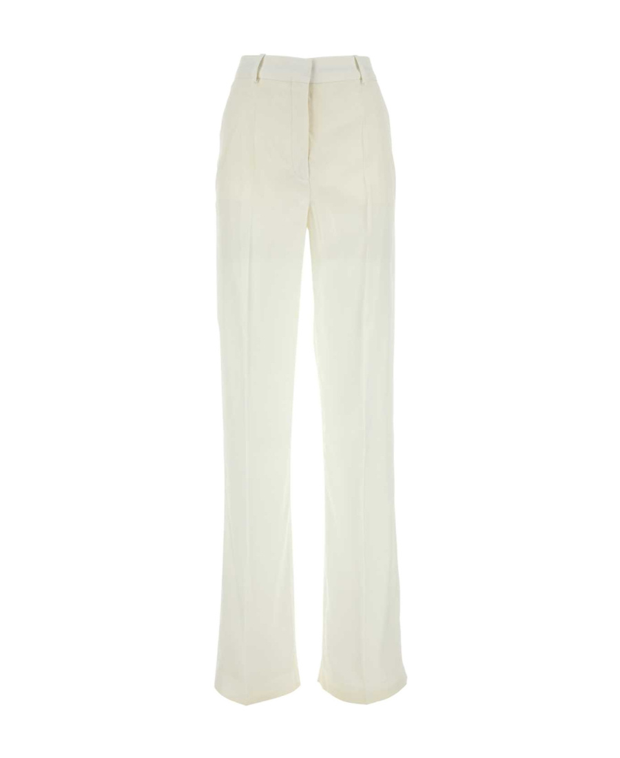 Stella Mccartney Wide-leg Viscose Pants For Women In White