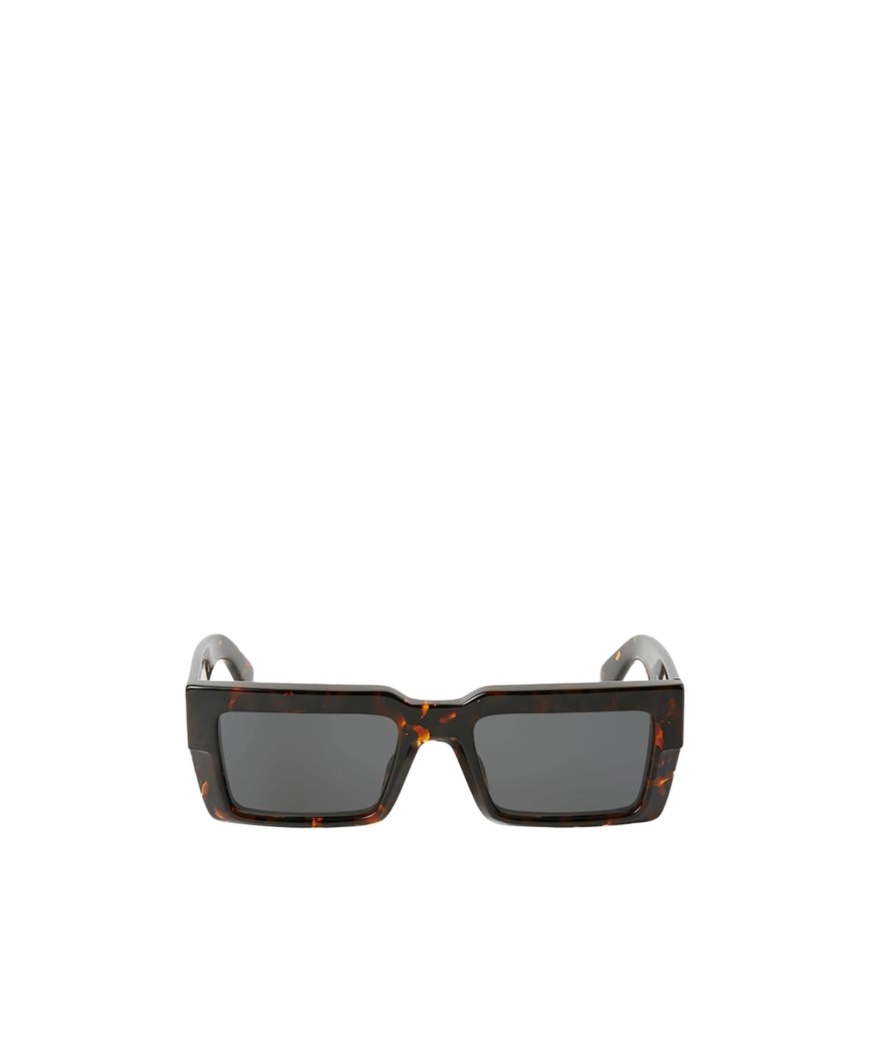 Off-white Rectangular Frame Sunglasses In Brown