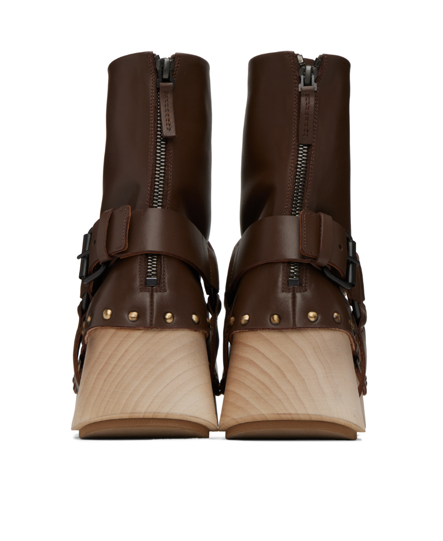 Shop Marsèll Short Riveted Boots In Black