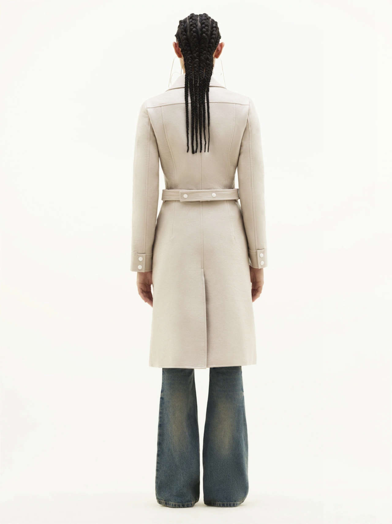 Shop Courrèges Logo-patch Trench Coat