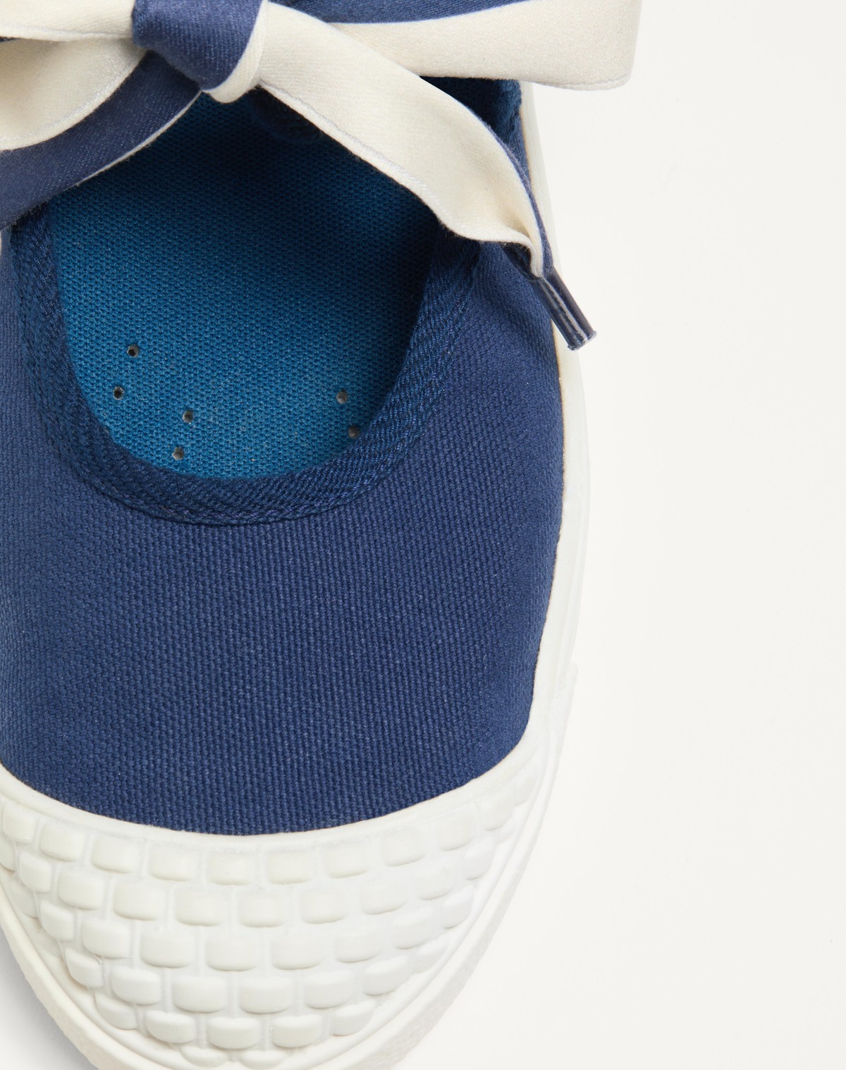 Valentino Bay By Bay Canvas Ballerina Sneaker In Blue