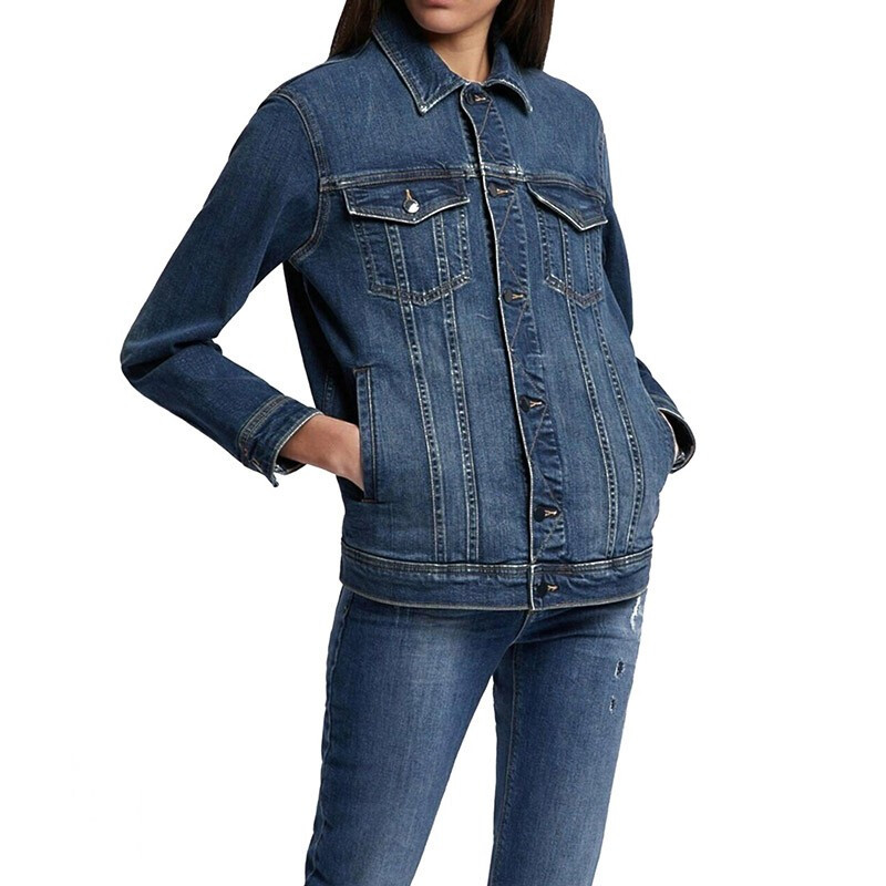 EMPORIO ARMANI LOGO DENIM JACKET