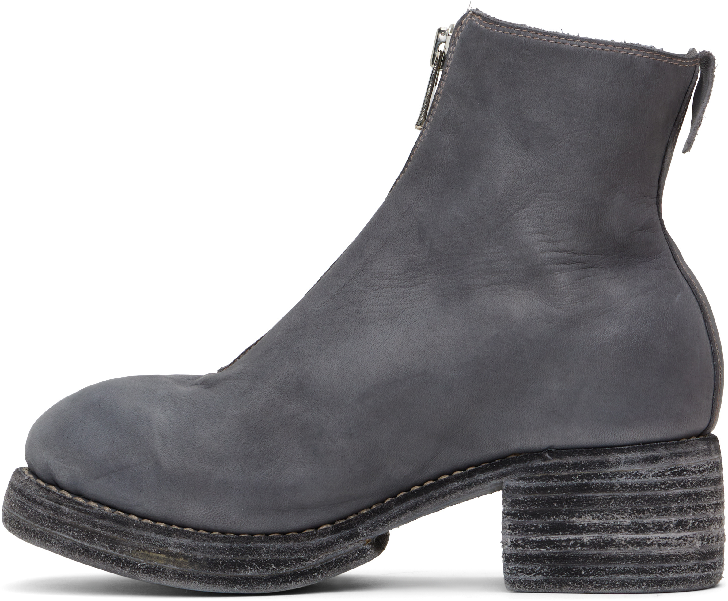 Guidi Gray Pl1wz Boots In Black