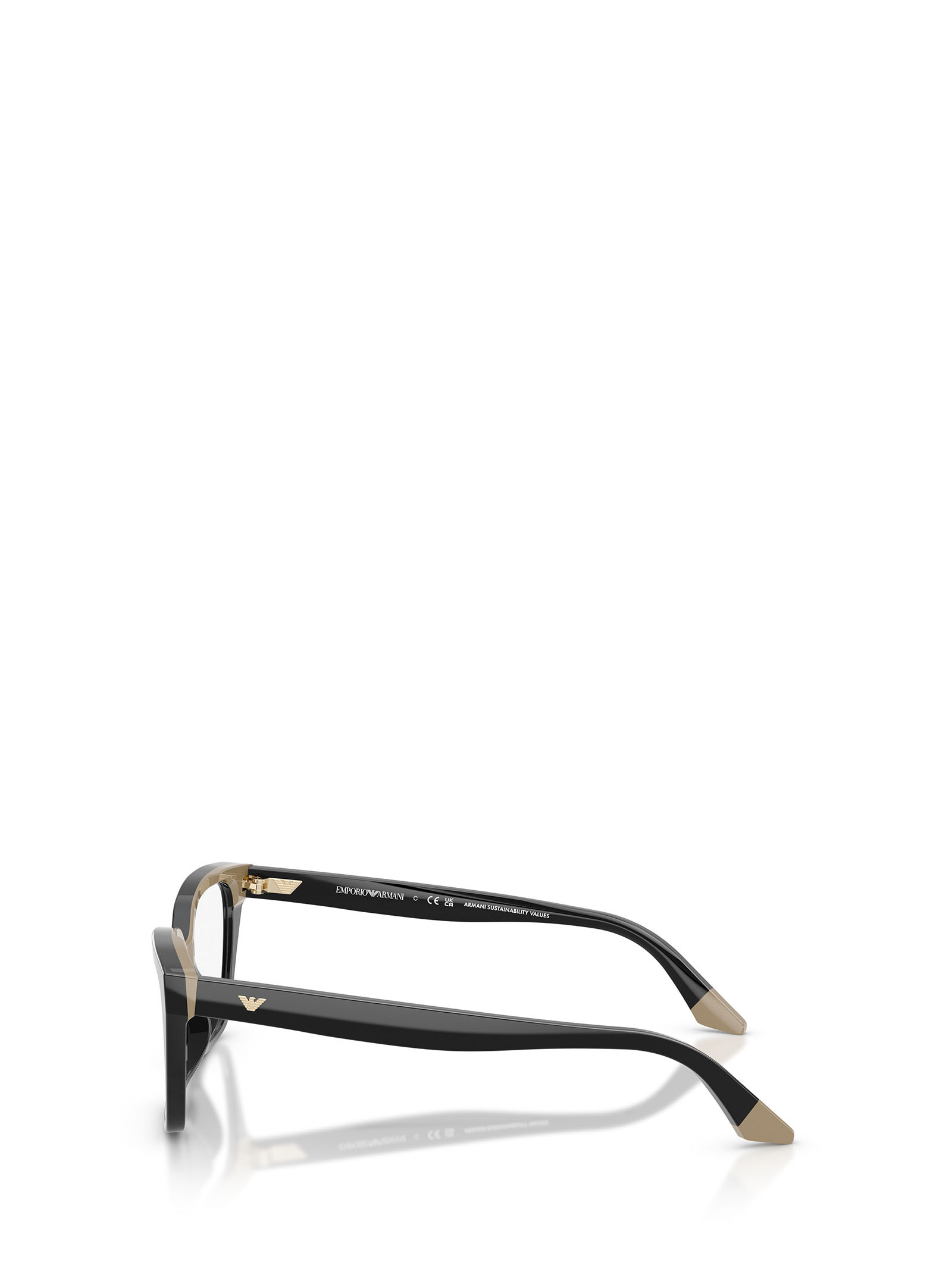 Emporio Armani Full-frame Plain Glasses In Black