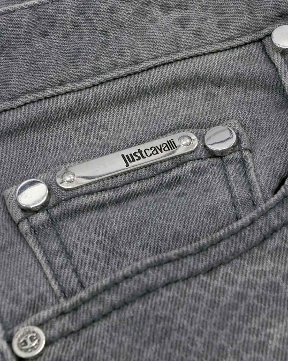 Just Cavalli Straight Jeans In Gray