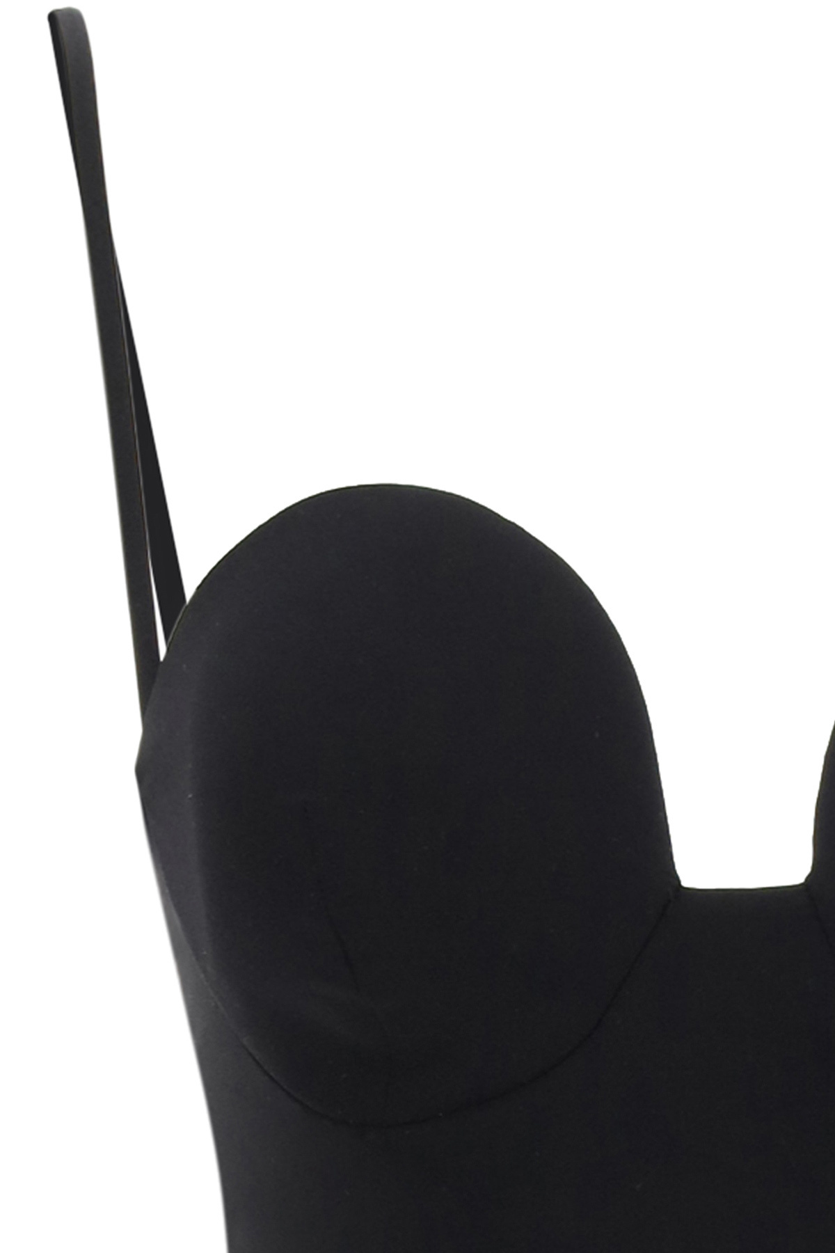 Shop Magda Butrym Retro Bustier Swimsuit In Black