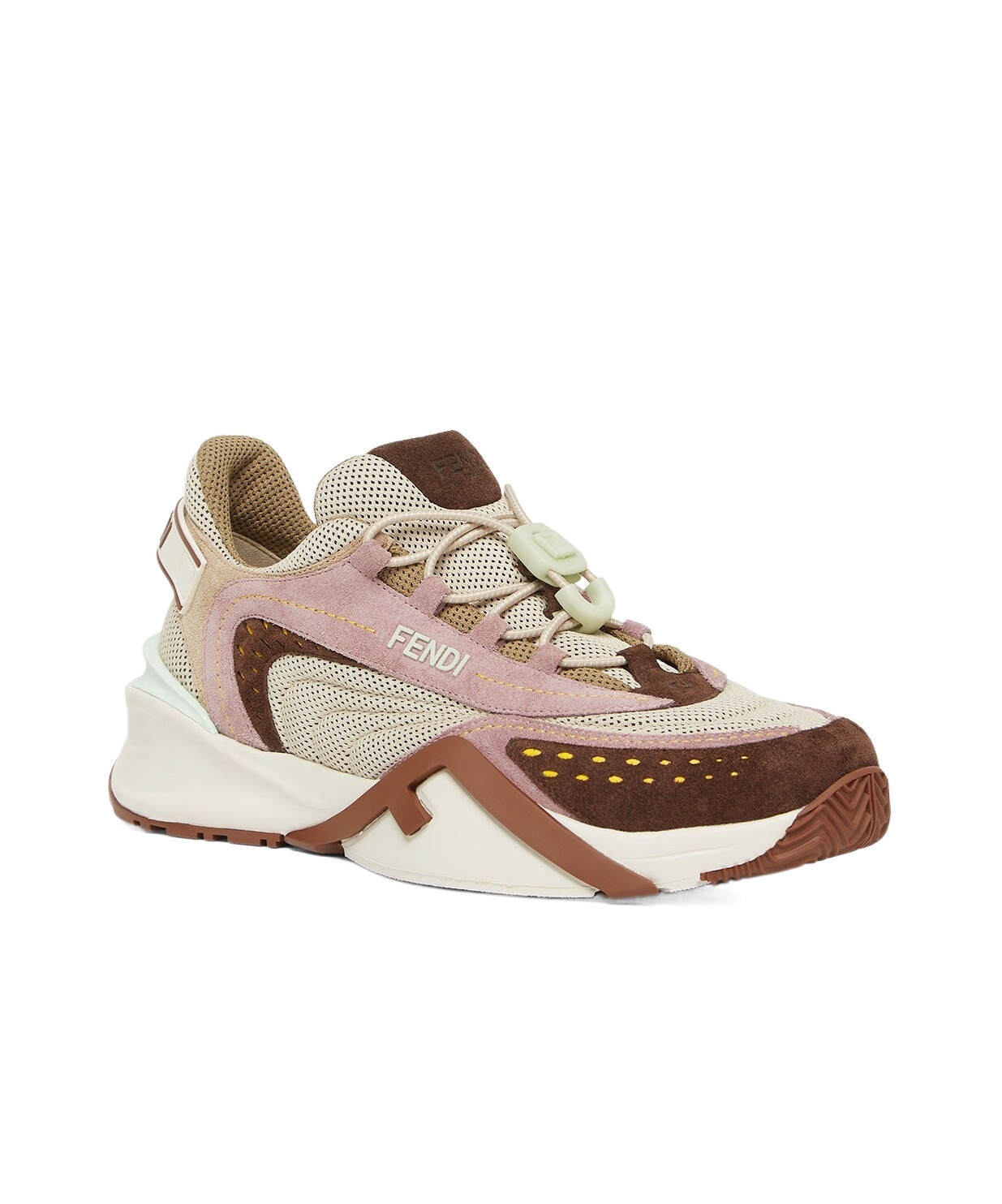 Fendi Flow Sneaker In Nude